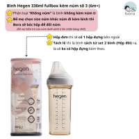 Bình sữa Hegen cao cấp 60ml 150ml 240ml 330ml được chọn núm cam kết chính hãng