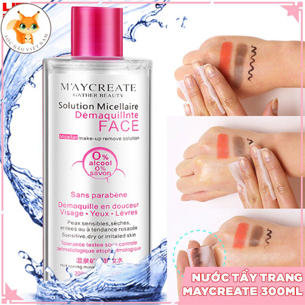 Nước Tẩy Trang Maycreate ??????????Đánh Bay Lớp Trang Điểm Dày Từ Sâu Bên Trong