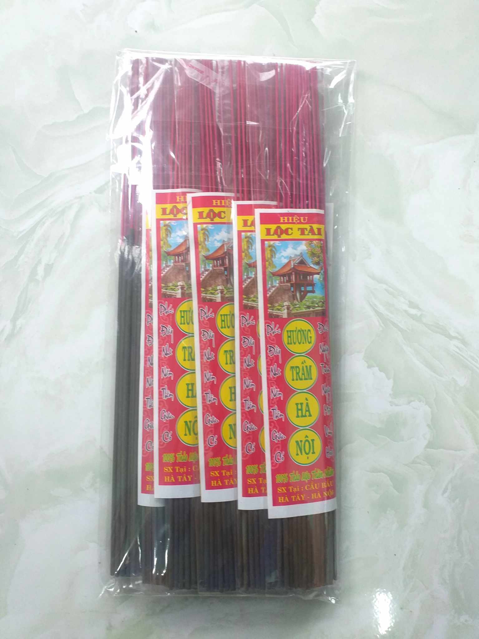 [10tép] Nhang Trầm HÀ NỘI Cuốn Tàn - ÍT KHÓI NHANG TRẦM BẮC HIỆU LỘC TÀI 100% THẢO MỘC THIÊN NHIÊN 40CM