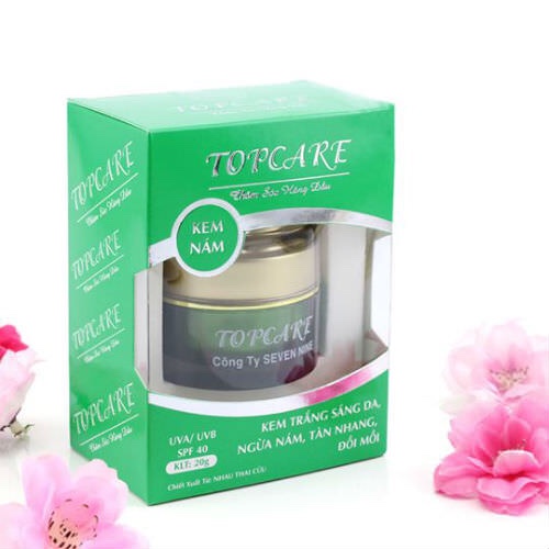 [HCM]Kem Nám - Trắng da - Thâm - Tàn nhang - Đồi mồi - Chống nắng TOPCARE 20G