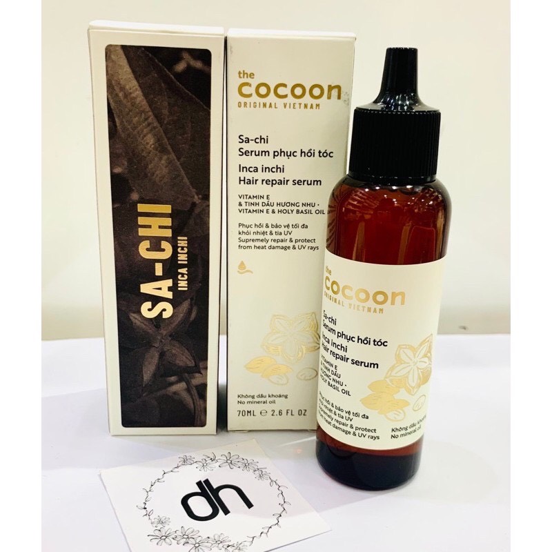 Serum Sachi Phục Hồi Tóc Cocoon 70Ml Cho Tóc Óng Khoẻ Mượt Mà Chỉ Với Vài Giọt Đậm Đặc.