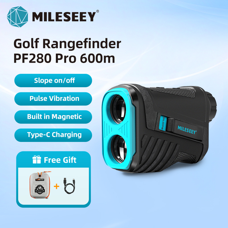 Mileseey Máy đo khoảng cách laser Tuscany Golf với độ dốc bật / tắt PF280 Pro máy đo khoảng cách chơ