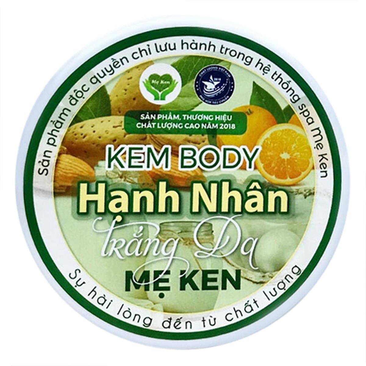 Kem Dưỡng Trắng Da Body Hạnh Nhân Chống Nắng Sáng Mịn Không Bí Rít Meken