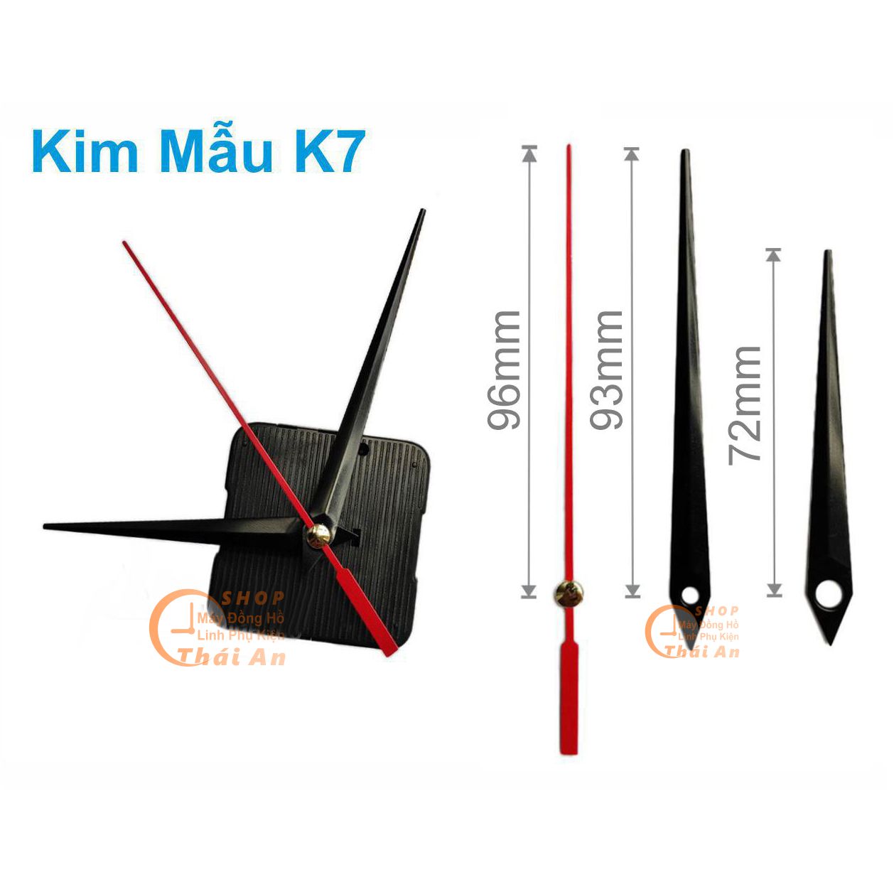 Máy đồng hồ treo tường kim Giật HQ (Bảo hành 6-18 tháng)