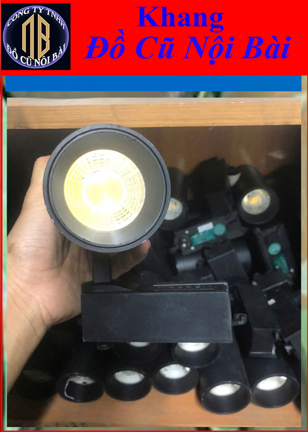 [Loại 1] Đèn Rọi Ray Đèn Rọi Ống Bơ Cob - Hàng cũ chưa kèm ray