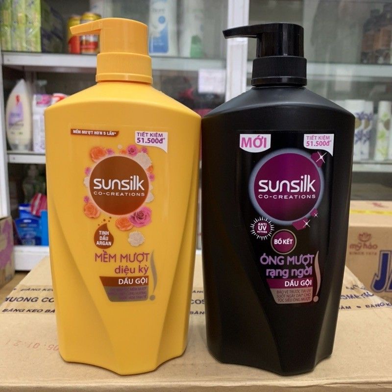 Dầu gội Sunsilk 900g có 2 mầu như hình
