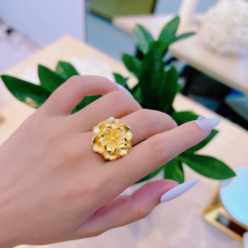 [FreeShip Max] Bộ kiềng cưới cô dâu hoạ tiết hoa mai mạ vàng 24k - Trang Sức Kami