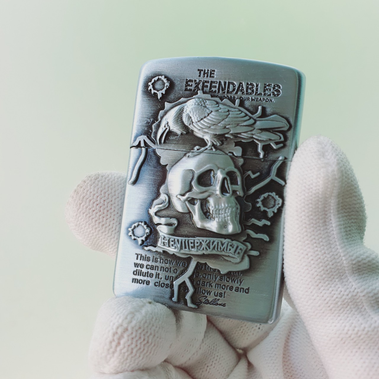 Bật Lửa Zippo Gas Đá The Expendables ( Xài Gas ) Hộp Quẹt Gas Đá