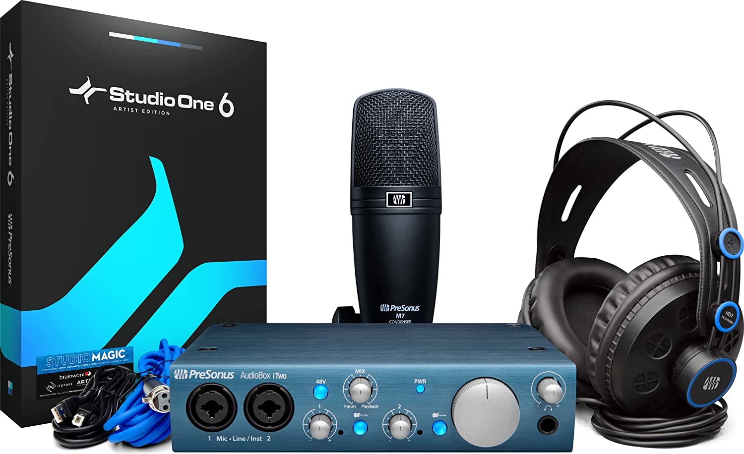 Sound card âm thanh PreSonus AudioBox iTwo - thu âm hát live stream - like new