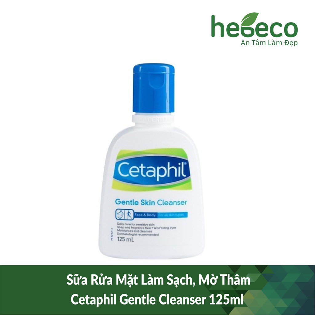 Sữa Rửa Mặt Làm Sạch Mờ Thâm Cetaphil Gentle Cleanser 125Ml - Canada Cam Kết Hàng Đúng Mô Tả Chất Lượng Đảm Bảo An Toàn Đến Sức Khỏe Người Sử Dụng