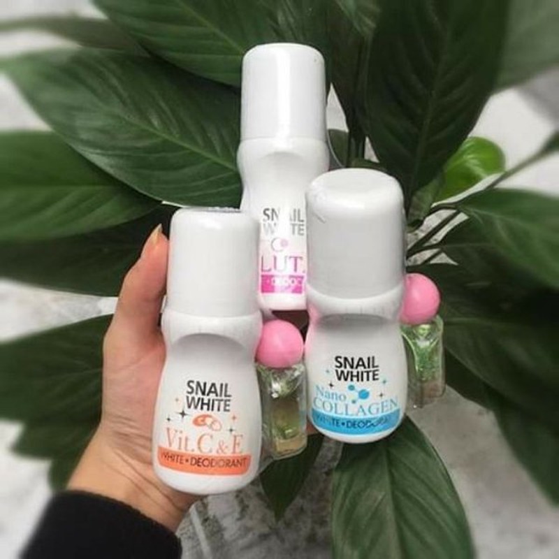[HCM]Lăn khử mùi Snail White cao cấp Thái Lan 60ML TẶNG 1 CHAI TINH DẦU THIÊN NHIÊN 9ML ( shop giao màu ngẫu nhiên)
