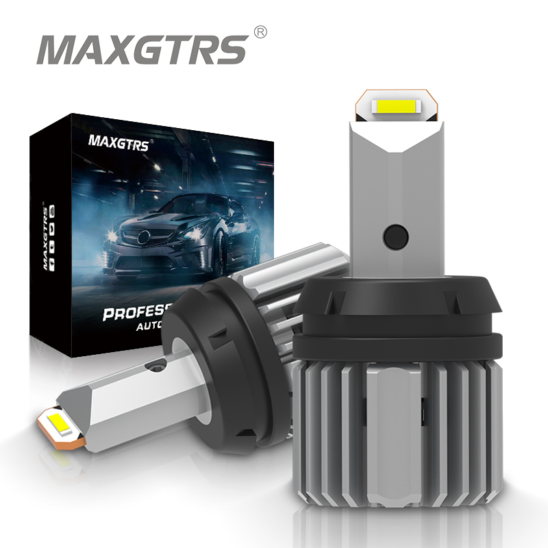 MAXGTRS 2x 1156 7440 BA15S W21W T15 W16W 921 912 Canbus 1860 Chip Car LED Reverse Light Backup Lamp Tail Rear Parking Lights 6000K White