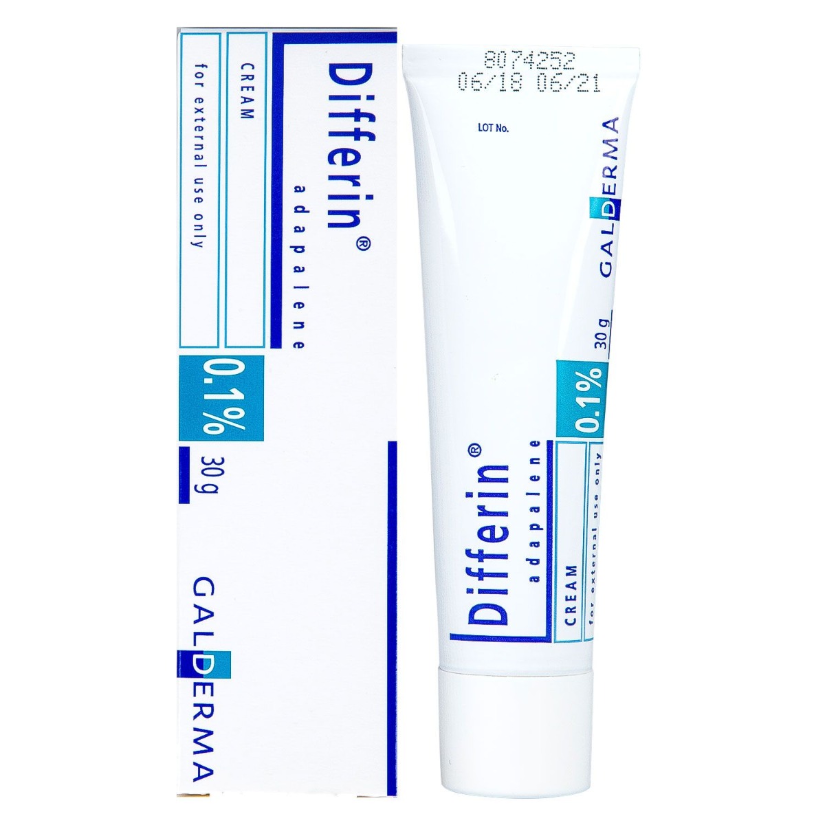 DIFFERIN CREAM 0.1% 30g (Adapalene) - Mụn Trứng Cá Mụn Ẩn Mụn Đầu Đen Mụn Viêm