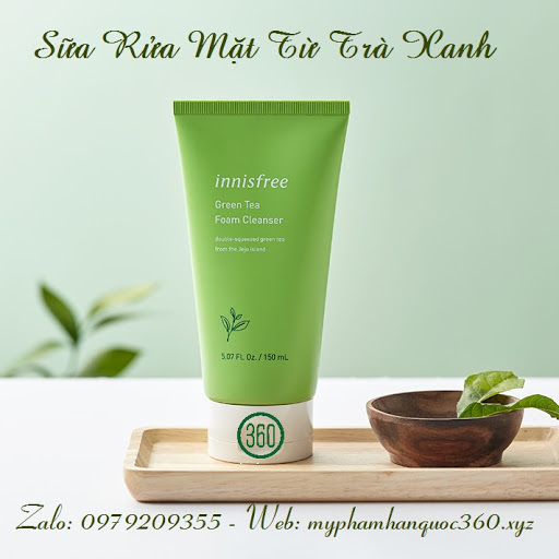 Sữa Rửa Mặt Trà Xanh Innisfree Mẫu 2019