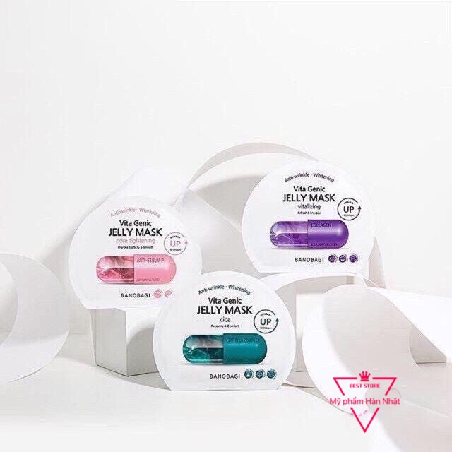 MẶT NẠ VITA GENIC JELLY - BABOBAGI  PHIÊN BẢN MỚI- Hồi phục cân bằng dacấp nước cung cấp collagen điều tiết bã nhờn