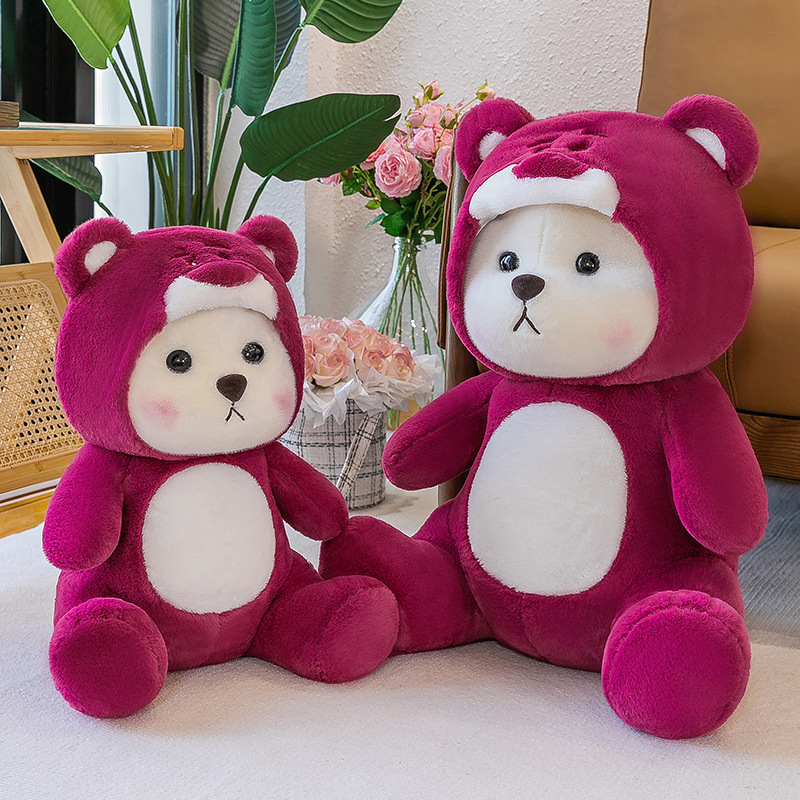 🔥Lena Teddytales!🔥gấu bông Gấu Dâu Cosplay - Gấu bông Lena Bear mặc áo cosplay Gấu Dâu Lotso Gấu Len