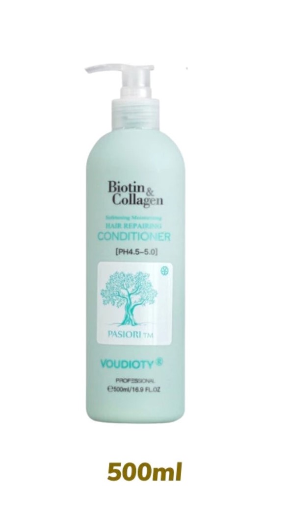 Dầu gội xả Biotin Collagen VOUDIOTY xanh dương gội xả Giảm gàu phục hồi tóc tinh chất thiên nhiên 500ml - 1000ml