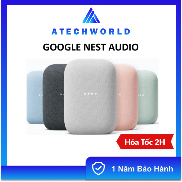 Loa Thông Minh Google Nest Audio Tích Hợp Trợ Lý Ảo - Hàng Chính Hãng - BH 1 Năm - Có Xuất VAT