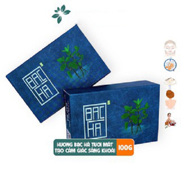 Xà Bông Sinh Dược Bạc Hà 100% Thiên Nhiên 100Gr Giúp Làm Sạch Sâuvệ Sinh Dưỡng Da Thư Giãn Từ Hương Bạc Hà. Sạch Khuẩn Cảm Giác Tươi Mát Tự Nhiên...phù Hợp Cho Cả Da Nhạy Cảm