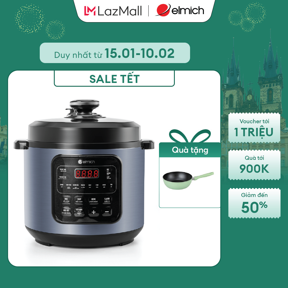 (SALE TẾT) Nồi áp suất điện tử Elmich PCE-8571