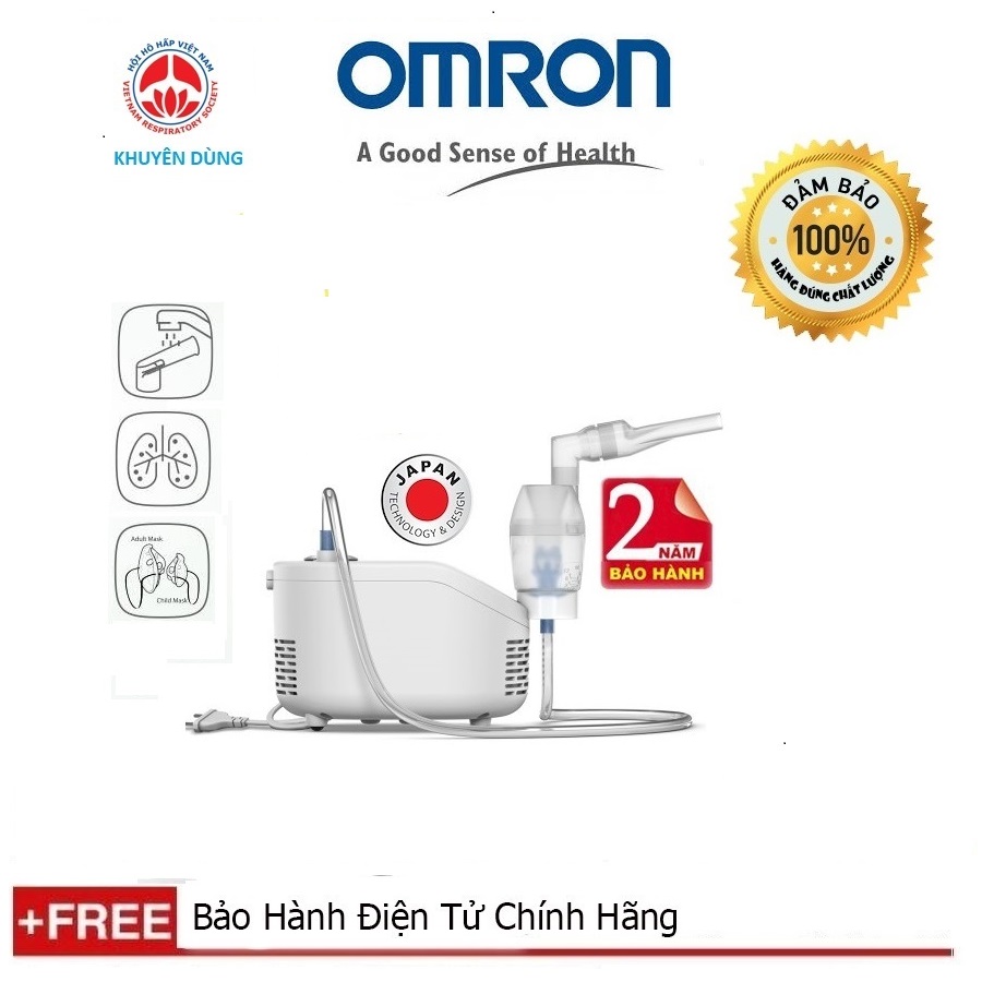 Máy Xông Mũi Họng Omron Ne - C101 Máy Xông Đời Mới Dễ Sử Dụng Giá Thành Phù Hợp Với Mọi Gia Đình