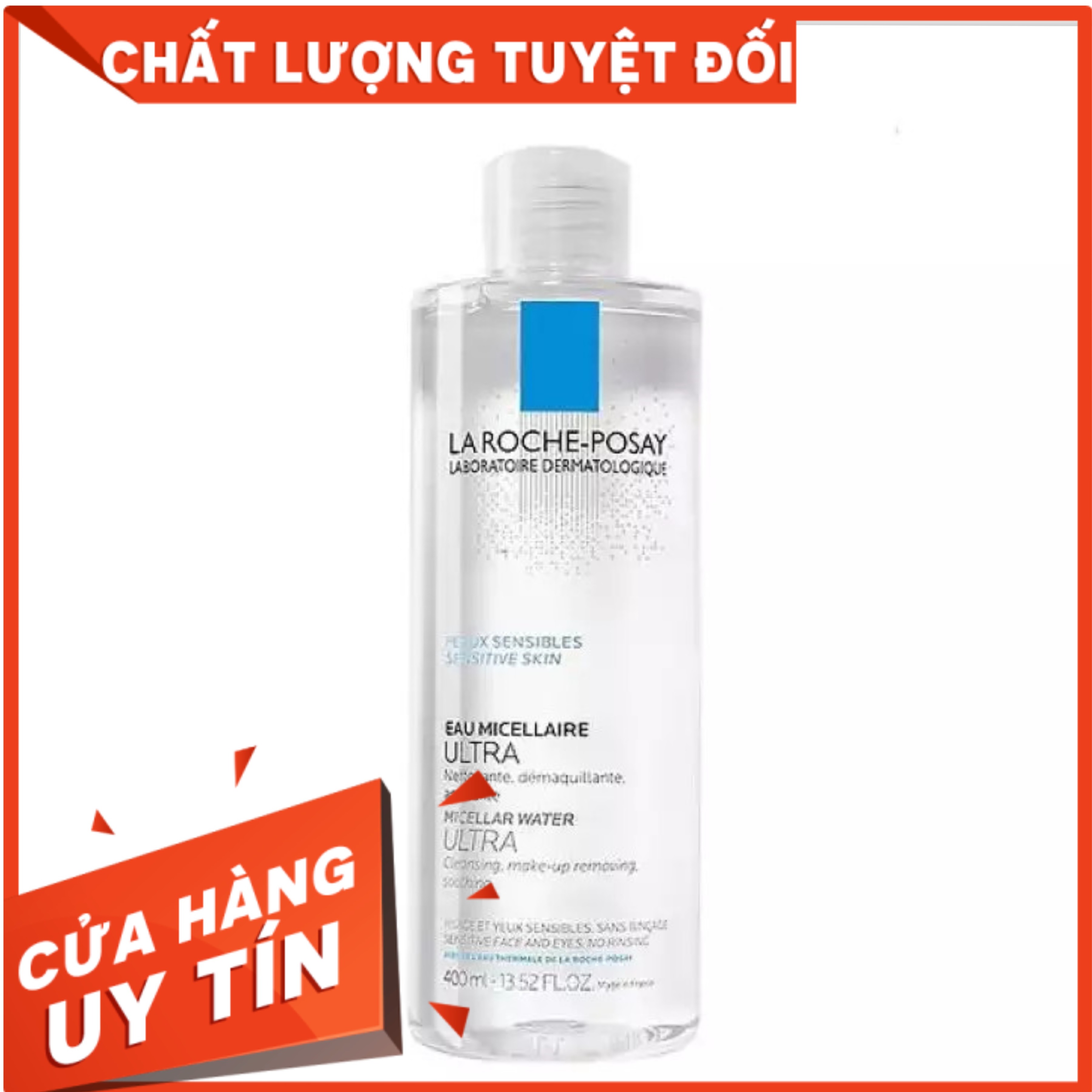 [Hang Hot ]Nước Tẩy Trang Giàu Khoáng Cho Da Nhạy Cảm La Roche - Posay Micellar Water Ultra Sensitive Skin 400Ml Mang Lại Hiệu Quả Làm Sạch Sâu Vượt Trội Giúp Lấy Đi Bụi Bẩn Bã Nhờn Nhưng Vẫn An Toàn Cho Làn Da Nhạy Cảm