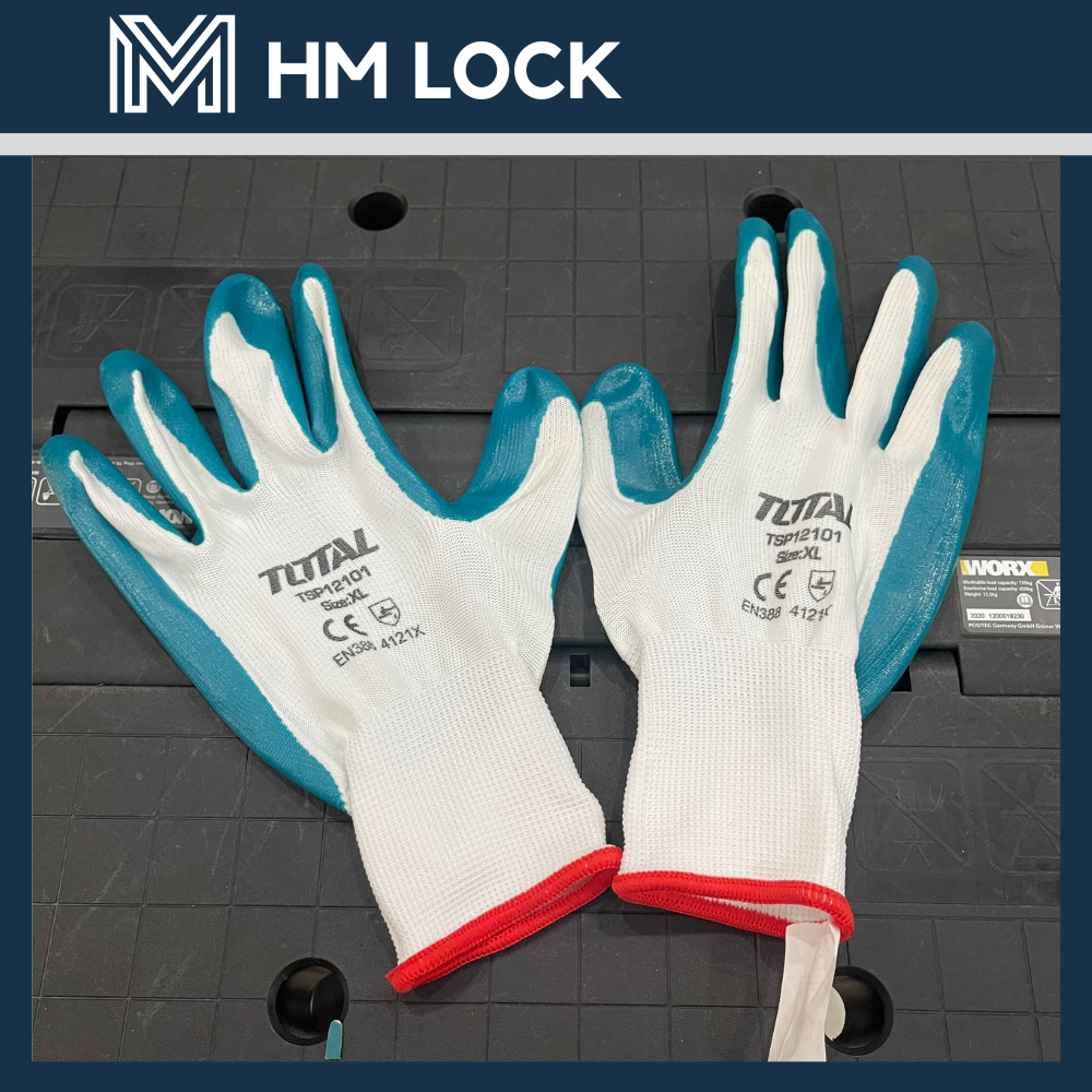 [NEW] ĐÔI GĂNG TAY Nitri TOTAL Size XL - ĐẢM BẢO AN TOÀN CAO - HÀNG CHÍNH HÃNG - TSP12102 - HM LOCK