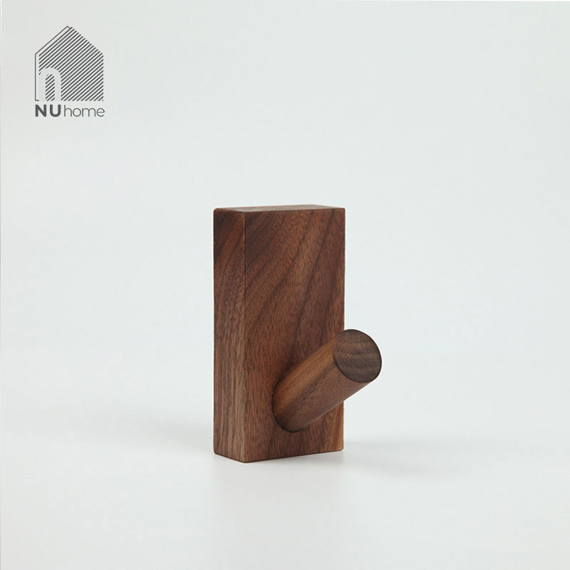 Móc gỗ treo đồ gắn tường hình chữ nhật | nuhome.vn | phong cách Hàn Quốc thiết kế đơn giản mộc mạc