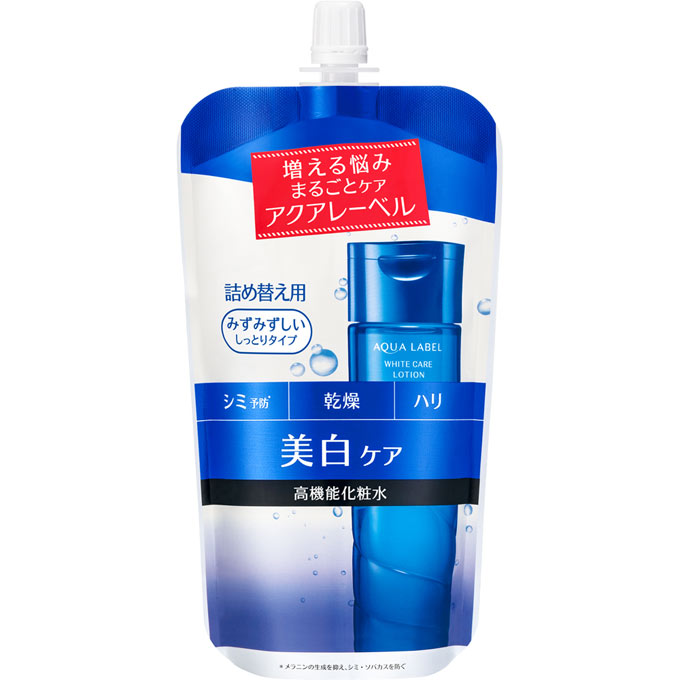 [Dạng túi] Nước hoa hồng trắng da Shiseido Aqualabel White Up Lotion (180mL) - (R - Cho da dầu - Da thường)