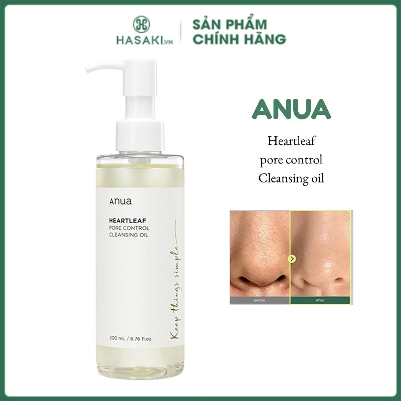 Anua Dầu tẩy trang sạch sâu lỗ chân lông anua ANUA Heartleaf pore control oil