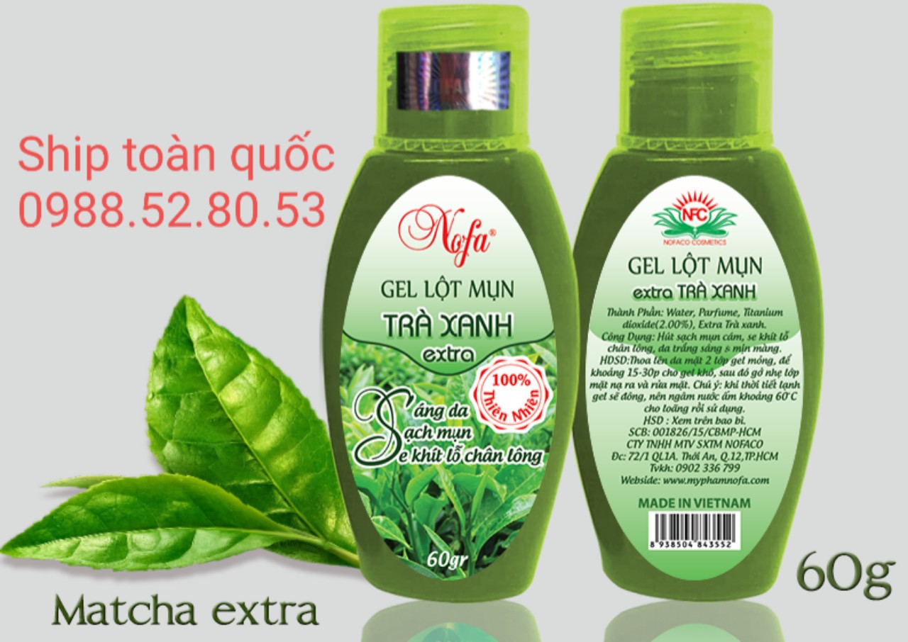 Gel Lột Mụn Trà Xanh Nofa Extra Lột Mụn Cám Và Mụn Đầu Đen .