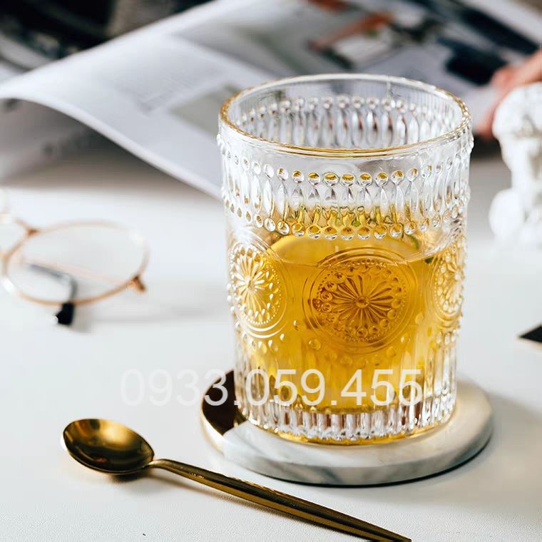 Bộ 6 Ly thủy tinh uống nước cao cấp  cốc thủy tinh pha lê uống bia cốc uống whisky Ly uống rượu vang sâm panh Ly cốc uống nước wine glass