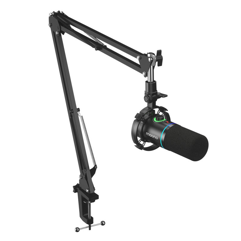 MAONO PD200X XLR/USB Podcast Micro Điện Động Mic Kim Loại Với Phần Mềm Để Ghi Âm Phát Trực Tuyến Chơi Game & Thoại Chạm Để Tắt Tiếng Giắc Cắm Tai Nghe Núm Tăng & Điều Khiển Âm Lượng