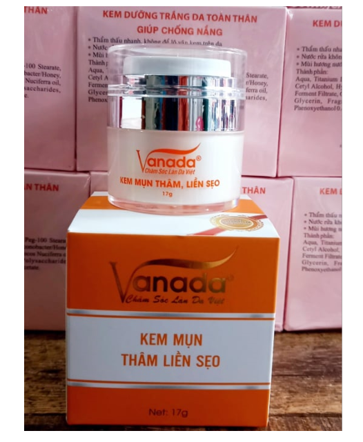 Kem Vanada Mụn Thâm Liền Sẹo 17G (Tặng Kèm Serum)