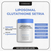 Viên Uống Sáng Da Codeage - Liposomal Glutathione Setria 500mg 60 Viên - Hỗ Trợ Làm Sáng Da Và Đào Thải Độc Tố Khỏi Cơ Thể