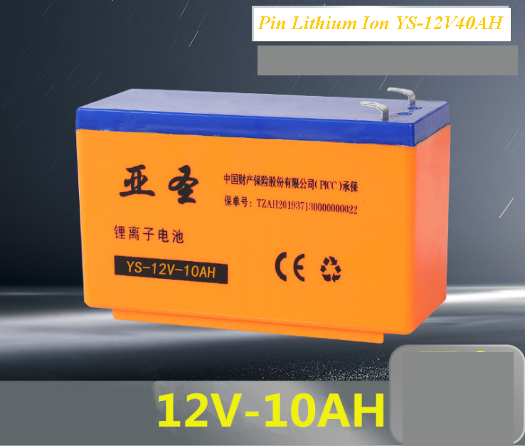 Bình ắc quy 12V 10Ah - Bình Ắc quy Lithium Ion cho Bình Xịt Điện - LITHIUM 12V 10Ah CAM