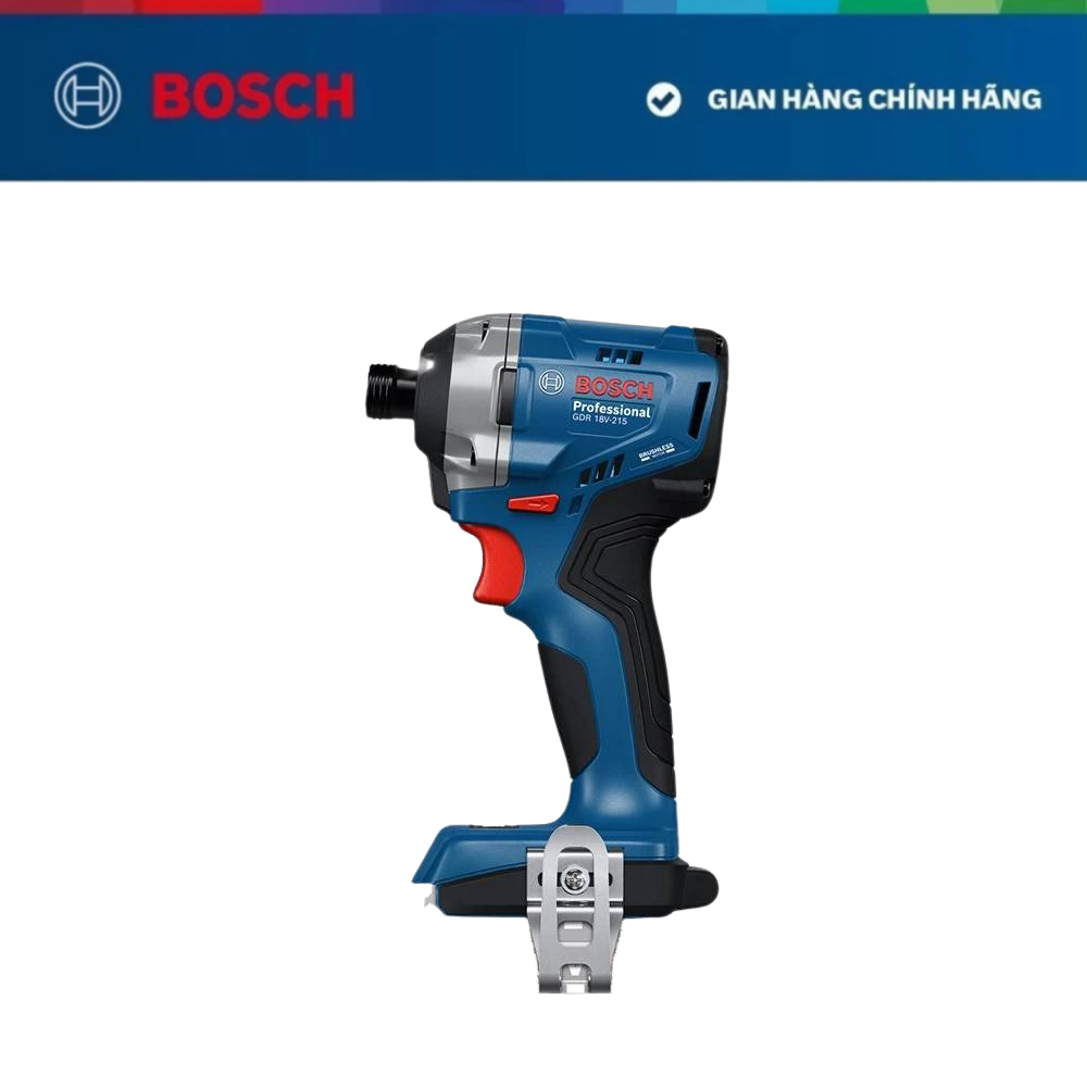 Máy vặn vít dùng pin Bosch GDR 18V-215 (SOLO) + Pin GBA 2.0Ah / Bộ Sạc GAL 18V-20 (MỚI)
