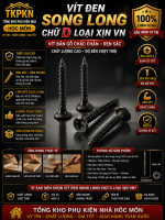 BỊCH 1 KG Vít Đen Song Long Chữ D Loại Xịn VN – Vít Bắn Gỗ Chắc Chắn Ren Sắc