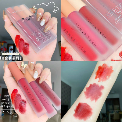[HCM]Set 3 Cây Son Kem Lì Herorange Fluffy Lip Glaze