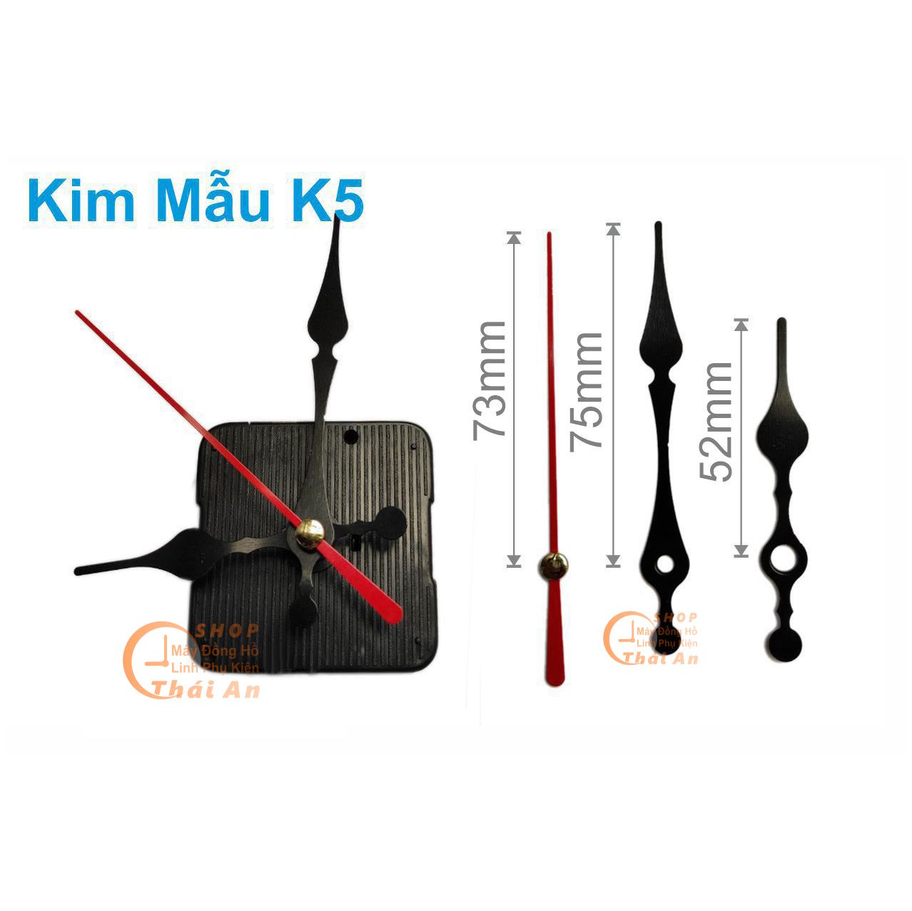 Máy đồng hồ Treo tường Kim trôi (BH 1-2 năm)