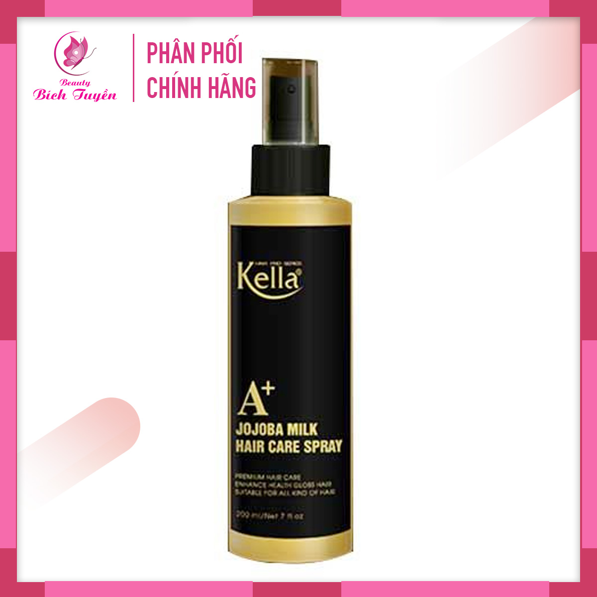 Sữa Xịt Dưỡng Tóc Kella Jojoba Milk Dành Cho Tóc Khô Xơ Chẻ Ngọn ( Xịt Dưỡng Phục Hồi Premium)