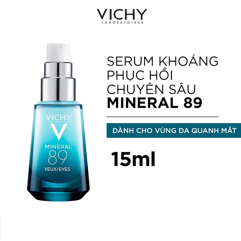 [Hcm]Vichy Dưỡng Chất Vichy Giàu Khoáng Cho Vùng Da Quanh Mắt Repairing Eye Fortifier Minéral 89 Eyes 15Ml