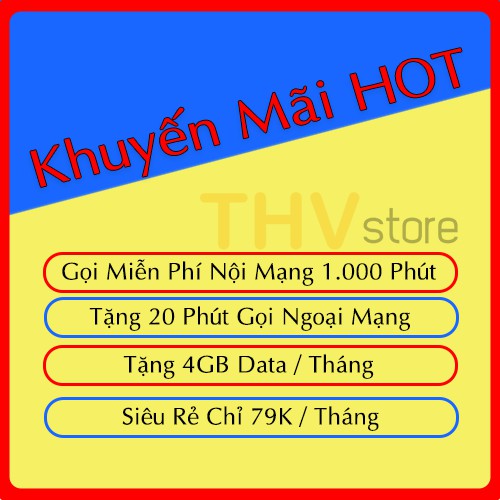[HCM]SIM 4G MOBIFONE M79 vs MC79 TẶNG 4GB + 1000 PHÚT