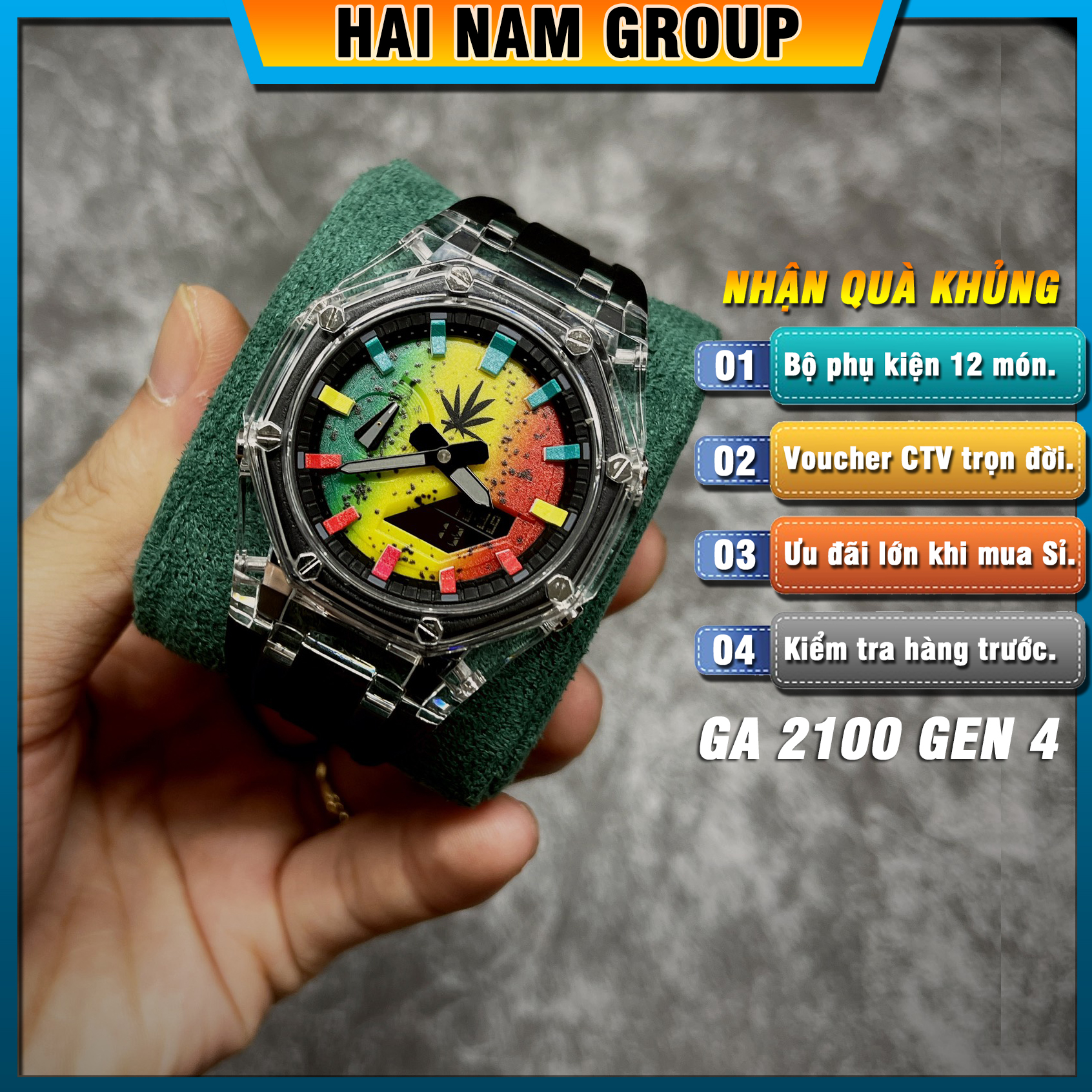 Đồng hồ nam G-SHOCK GA 2100 Custom AP Gen 4 | GA-2100 HNG403