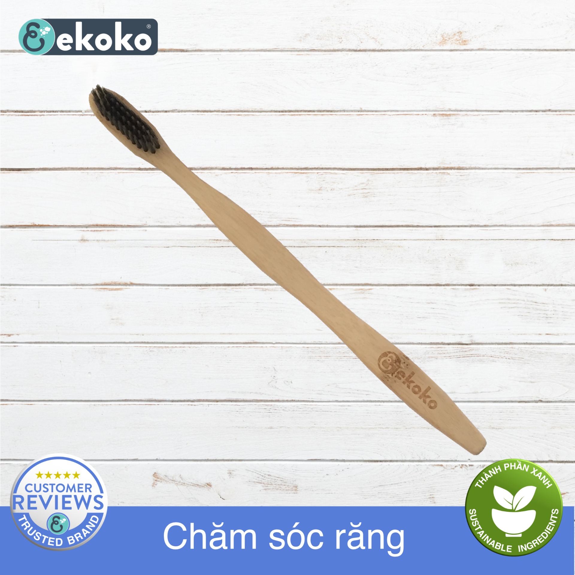 Bàn Chải Đánh Răng Tre Phân Huỷ Tự Nhiên - Bamboo Toothbrush