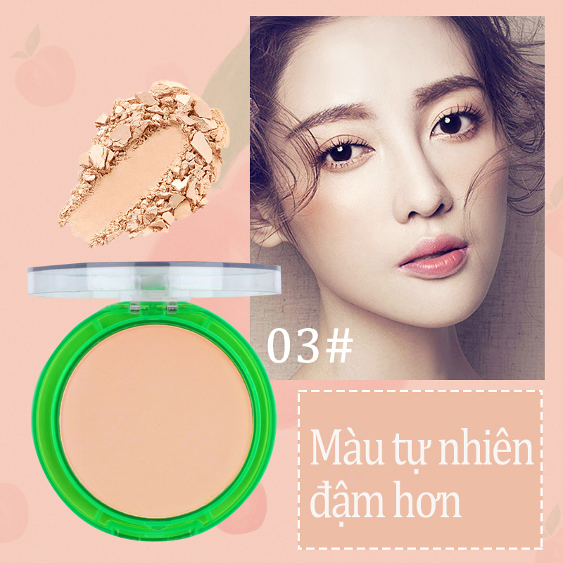 [HCM][Peachy Sis] Phấn phủ kiềm dầu KISS BEAUTY lâu trôi siêu mịn phấn phủ dạng nén phấn trang điểm nội địa trung 9g
