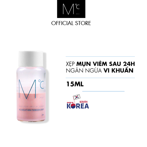 [HCM]Mỹ phẩm nam Dung dịch chấm mụn MdoC AC Solution Powder Spot 15ml Hàn Quốc