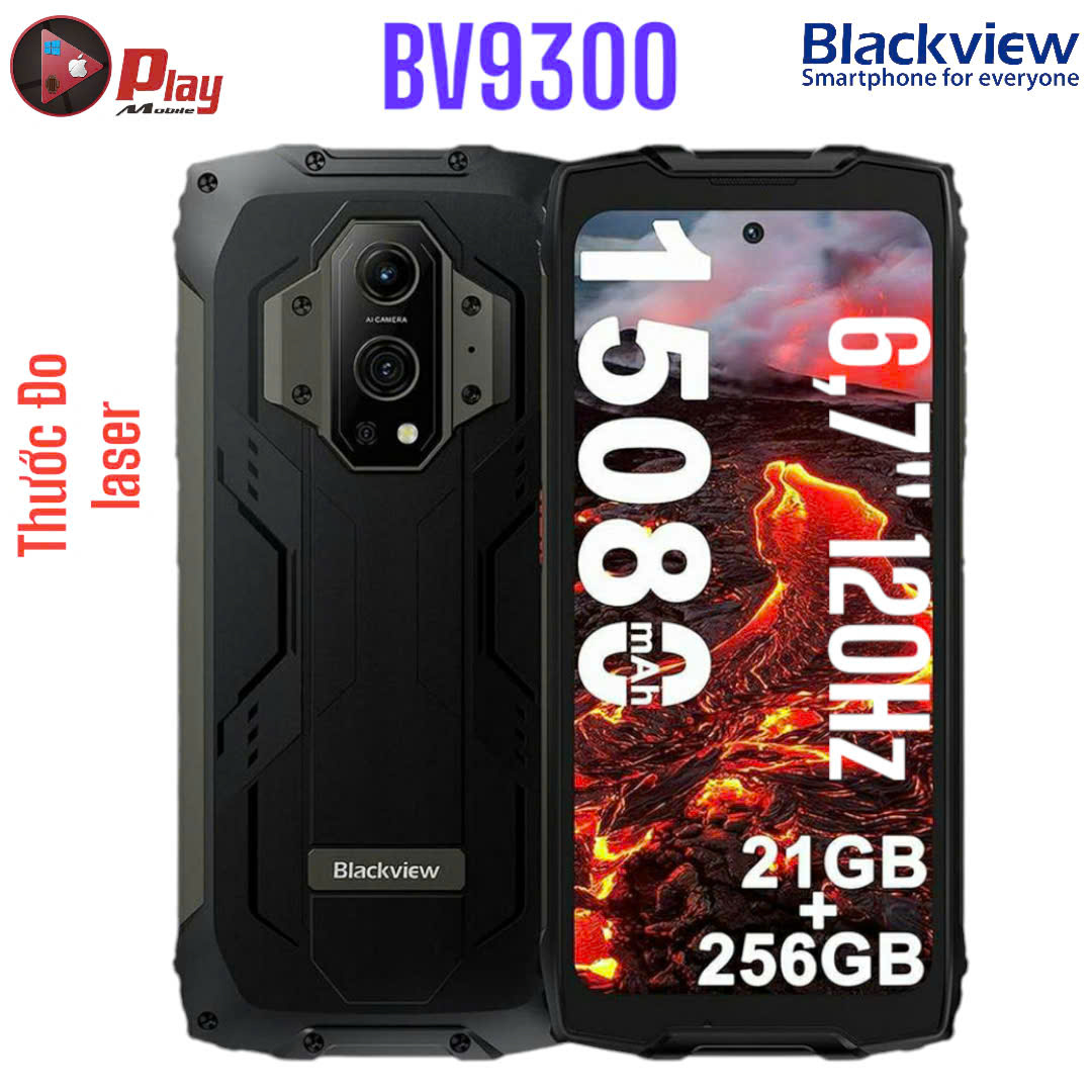 Blackview BV9300 Mới Fullbox 120Hz Ram 21GB | Rom 256GB Pin 15080mAh  Đo Laser  Siêu Bền  Sạc Ngược