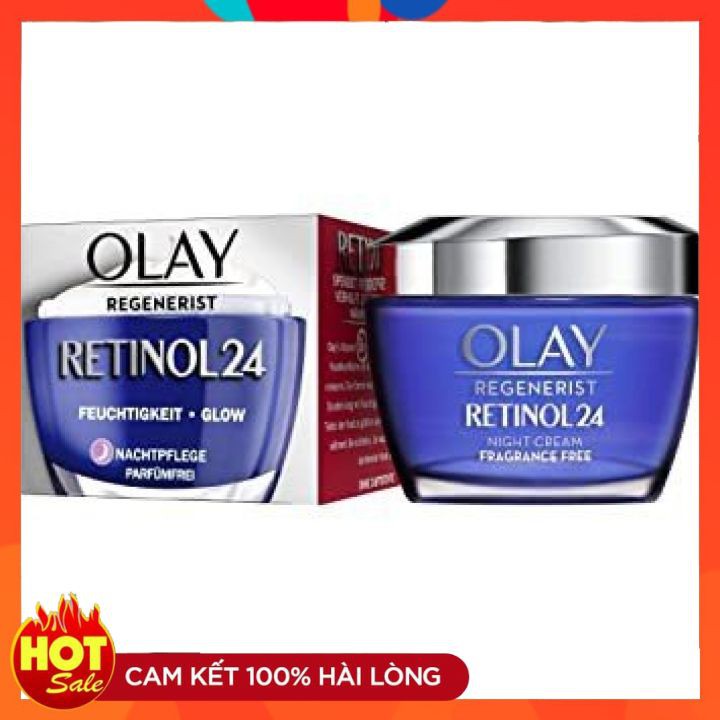 [ Hàng Đức Chuẩn ] Kem Đêm Dưỡng Da Cấp Ẩm Chống Lão Hóa Olay Regenerist Retinol 24