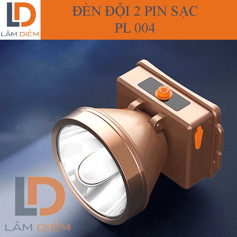 Đèn pin đội đầu siêu sáng 2 pin choá 8cm loại tốt cầm pin 004 - 995